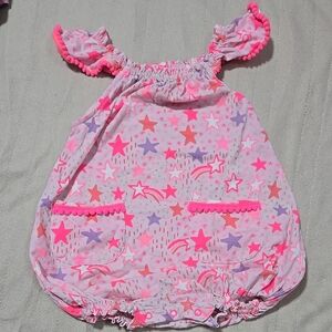 Egg New York Pink Star Patterned Baby Dress